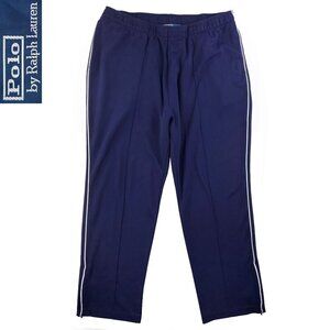 Polo Ralph Lauren Vintage Track Style Sweatpants Pockets Men's XL